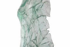 Ediiton III <br/>Torso crushed glass fused wide, 19 x 12 x 2 inches<br/> 2020